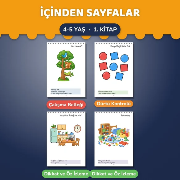 Yürütücü İşlevler Seti 4-5 Yaş - Görsel 2