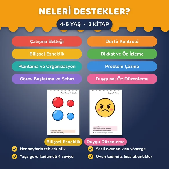 Yürütücü İşlevler Seti 4-5 Yaş - Görsel 4