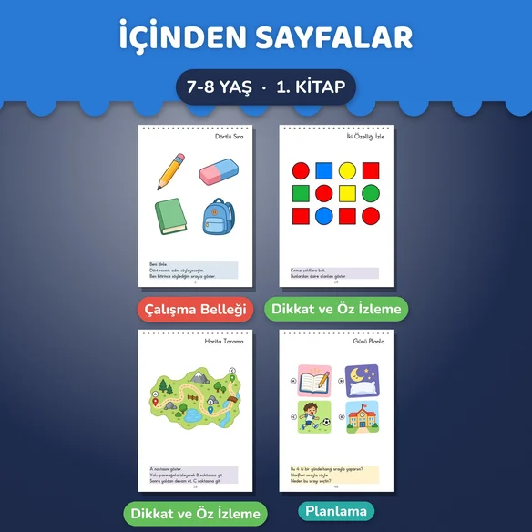 Yürütücü İşlevler Seti 7-8 Yaş - Görsel 2